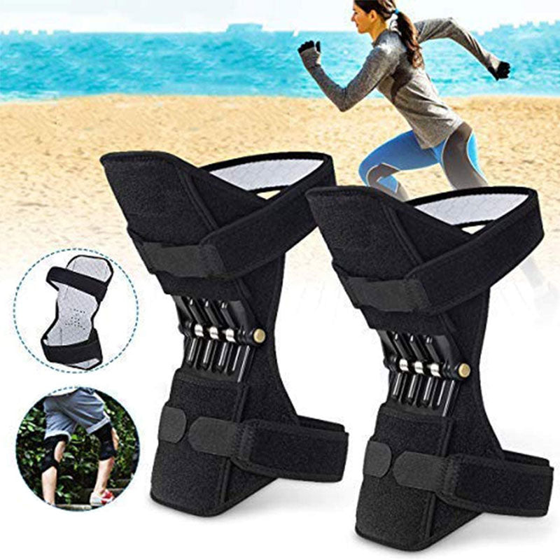 Knee Brace Spring-Loaded Stabilizer Aluminum Frame Breathable Mesh