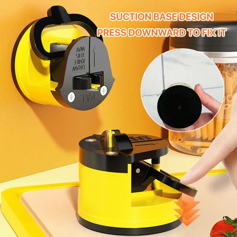 Knife Sharpener Tungsten Steel Suction-Cup Compact