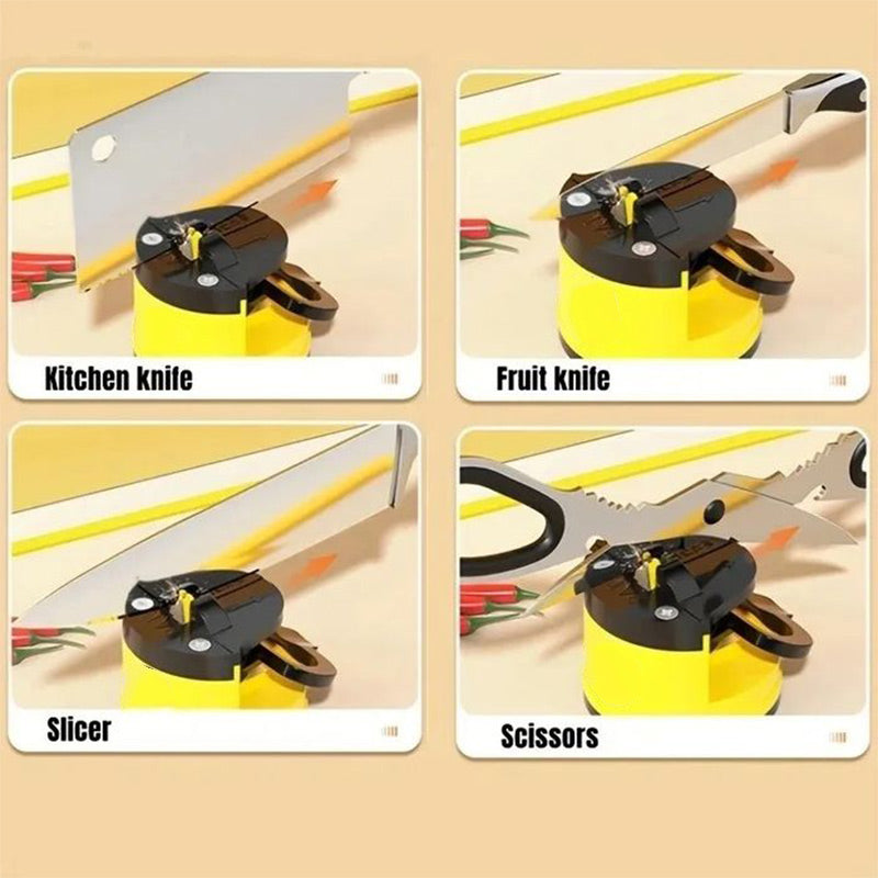 Knife Sharpener Tungsten Steel Suction-Cup Compact