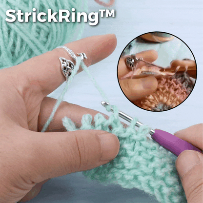 Knitting Ring Adjustable Metal Consistent Yarn Tension