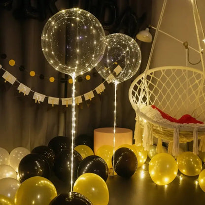 LED Balloon Lights Warm White Battery Operated Reusable