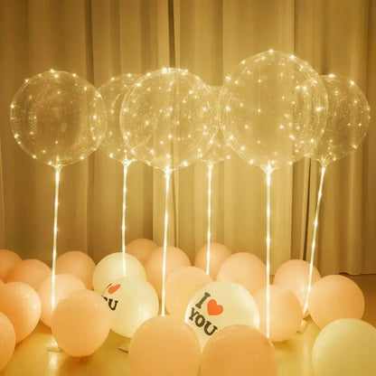 LED Balloon Lights Warm White Battery Operated Reusable