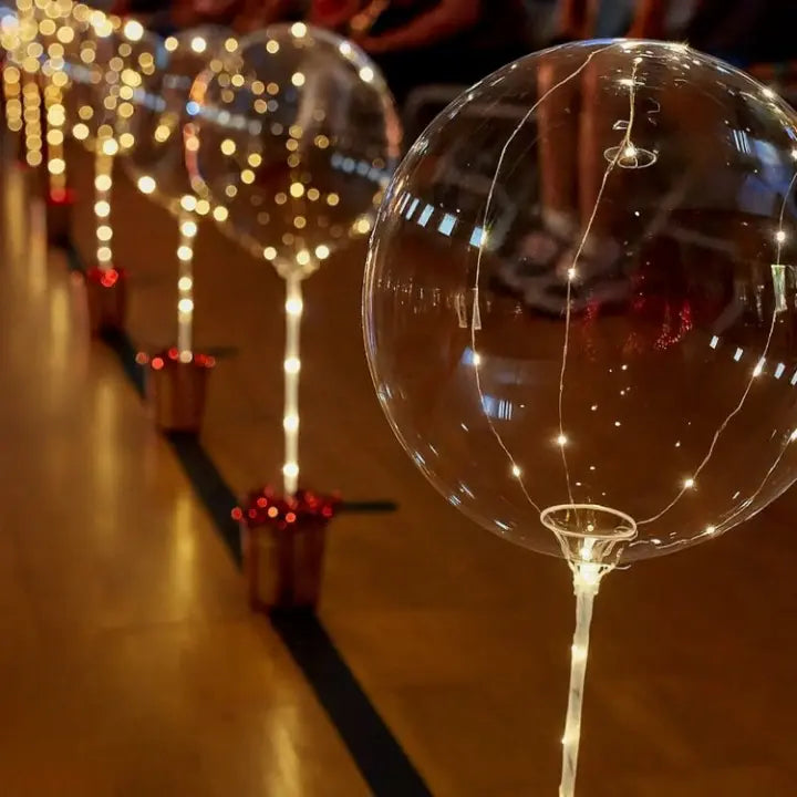 LED Balloon Lights Warm White Battery Operated Reusable