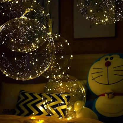 LED Balloons Warm White Battery-Powered Reusable