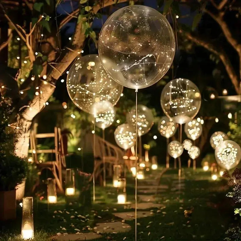 LED Balloons Warm White Battery-Powered Reusable