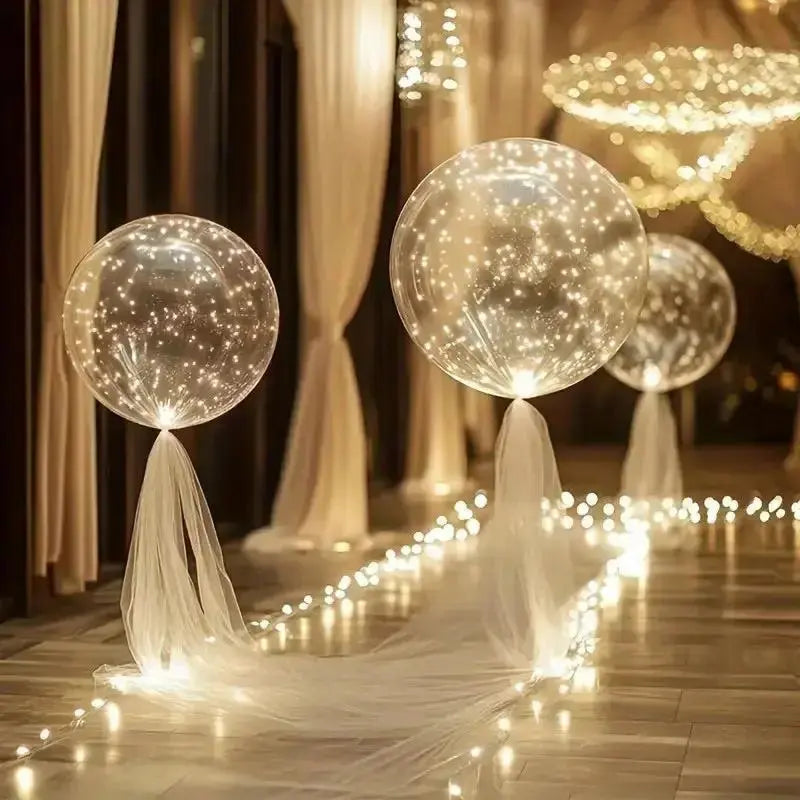 LED Balloons Warm White Battery-Powered Reusable