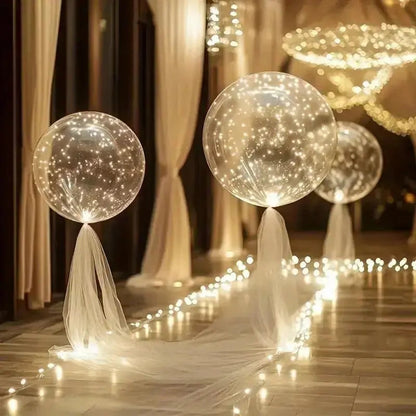 LED Balloons Warm White Battery-Powered Reusable