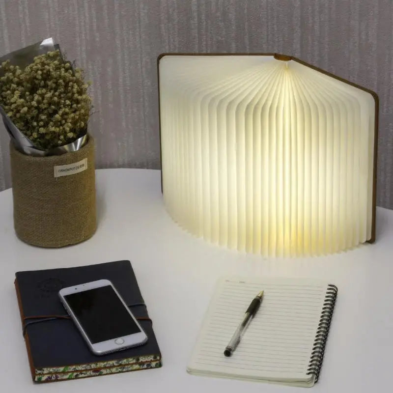 LED Book Lamp Foldable Dimmable USB Rechargeable