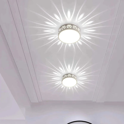 LED Ceiling Light Glare-Free Crystal-Effect Selectable Warm & Cool