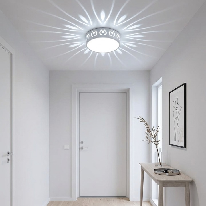 LED Ceiling Light Glare-Free Crystal-Effect Selectable Warm & Cool