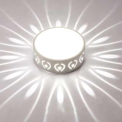 LED Ceiling Light Glare-Free Crystal-Effect Selectable Warm & Cool
