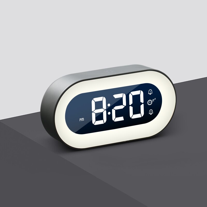 LED Digital Alarm Clock 5.7-Inch Dimmable Night Light