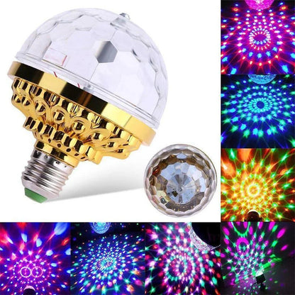 LED Disco Lamp Automatic Rotation Adjustable RGB