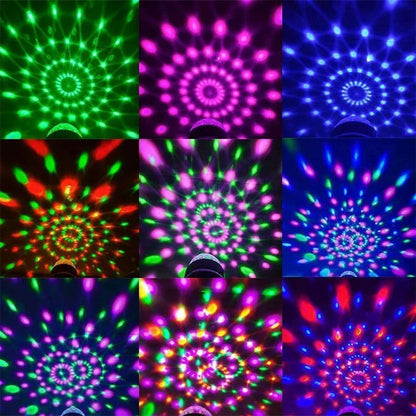 LED Disco Lamp Automatic Rotation Adjustable RGB