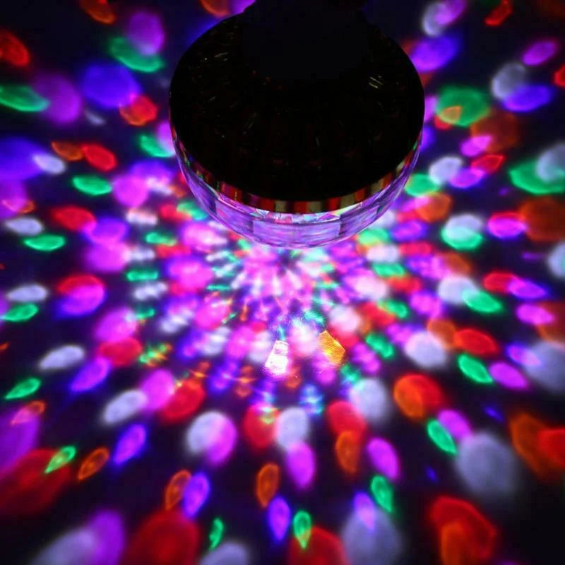 LED Disco Lamp Automatic Rotation Adjustable RGB