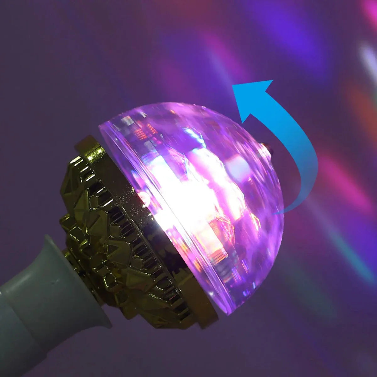 LED Disco Lamp Rotating RGB Strobe E27 Socket