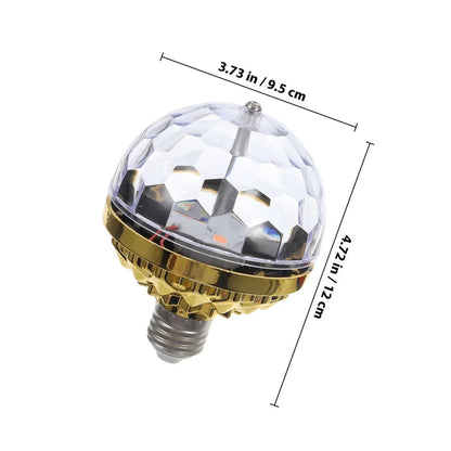 LED Disco Lamp Rotating RGB Strobe E27 Socket