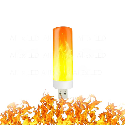 LED Flame Bulb E27 Realistic Warm Glow