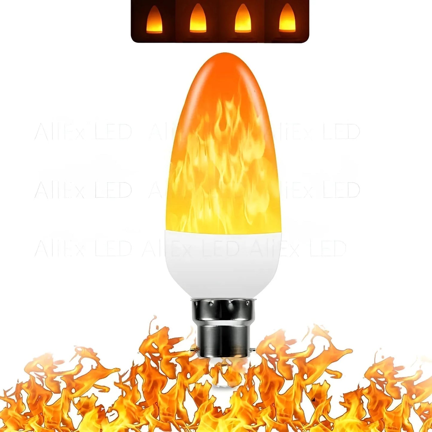 LED Flame Bulb E27 Realistic Warm Glow