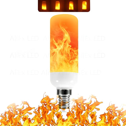 LED Flame Bulb E27 Realistic Warm Glow