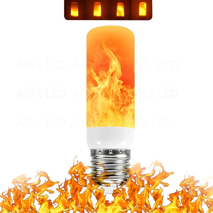 LED Flame Bulb E27 Realistic Warm Glow