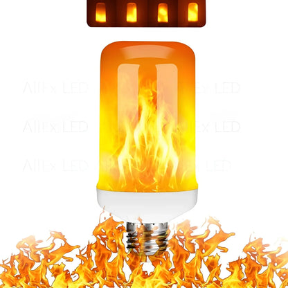 LED Flame Bulb E27 Realistic Warm Glow