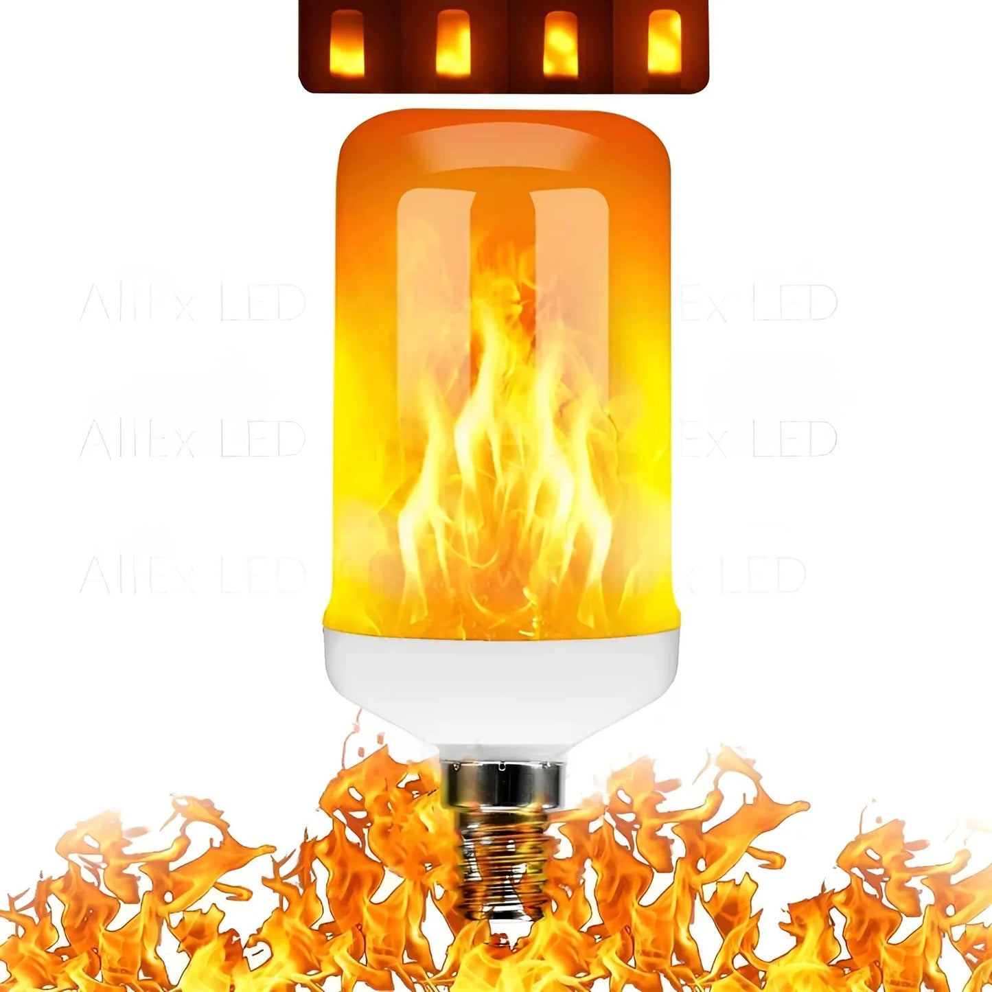 LED Flame Bulb E27 Realistic Warm Glow