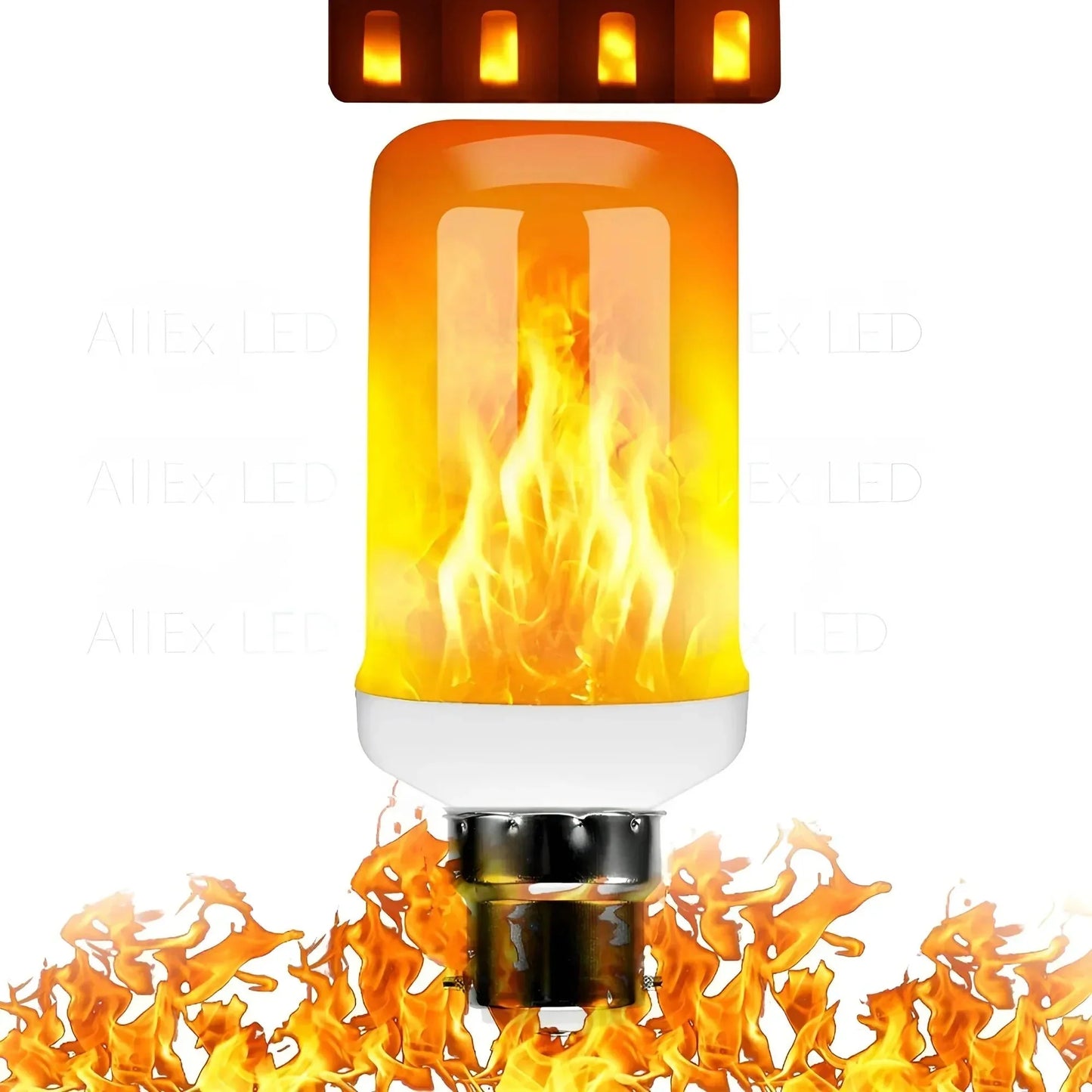 LED Flame Bulb E27 Realistic Warm Glow