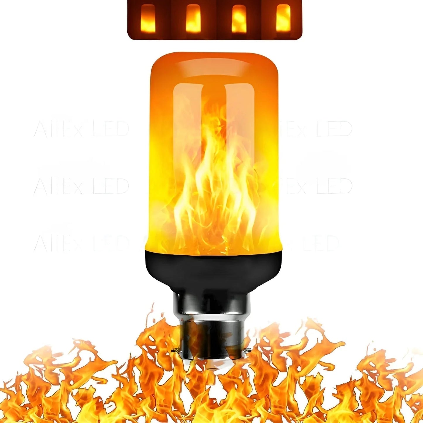 LED Flame Bulb E27 Realistic Warm Glow