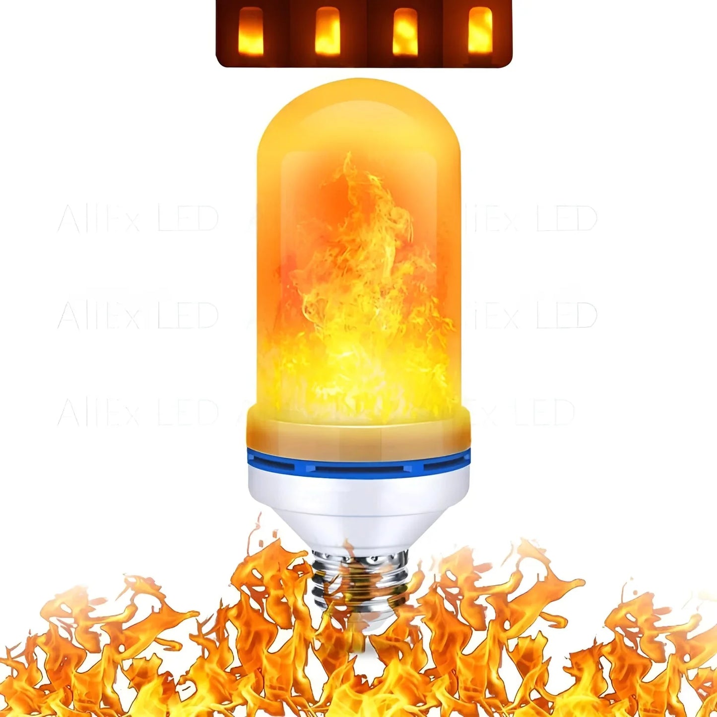 LED Flame Bulb E27 Realistic Warm Glow