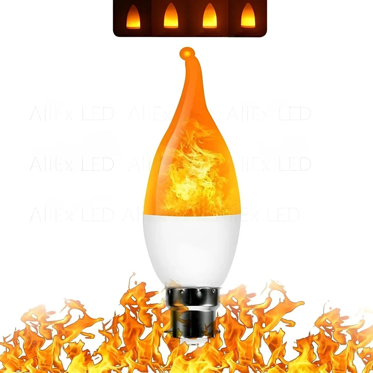LED Flame Bulb E27 Realistic Warm Glow