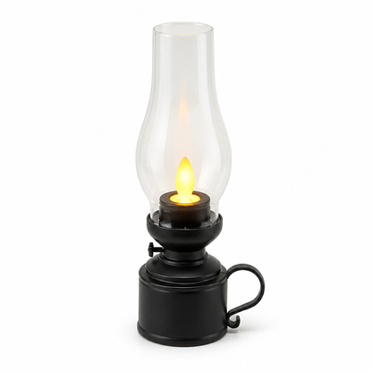 LED Lantern Realistic Flame Battery Operated Indoor & Outdoor