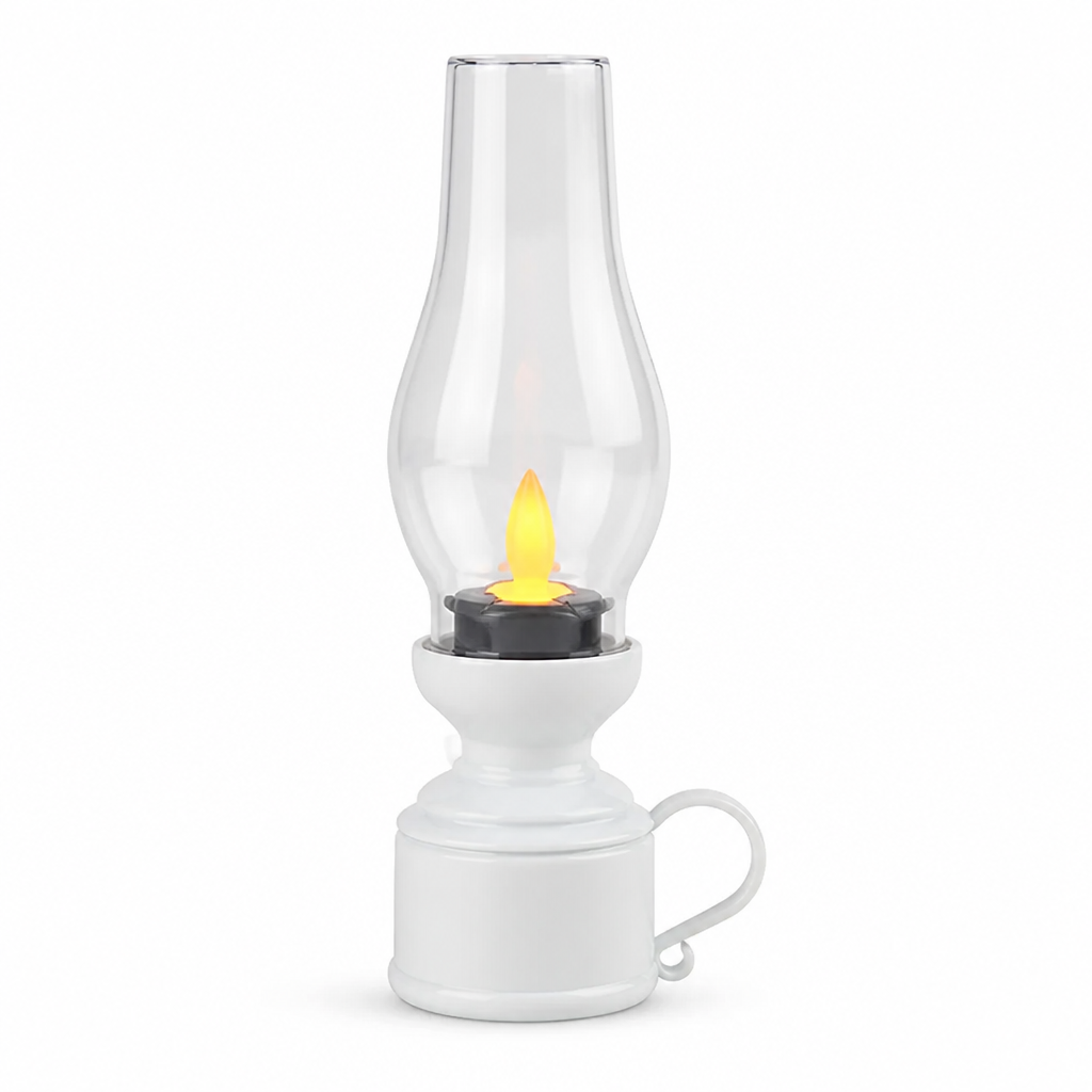 LED Lantern Realistic Flame Battery Operated Indoor & Outdoor