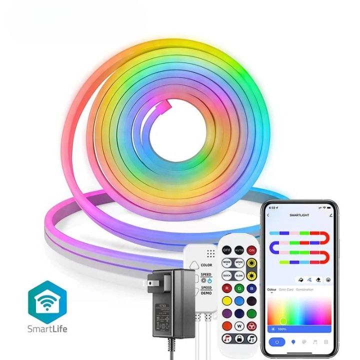 LED Light Strip Flexible Silicone Music Reactive App Control