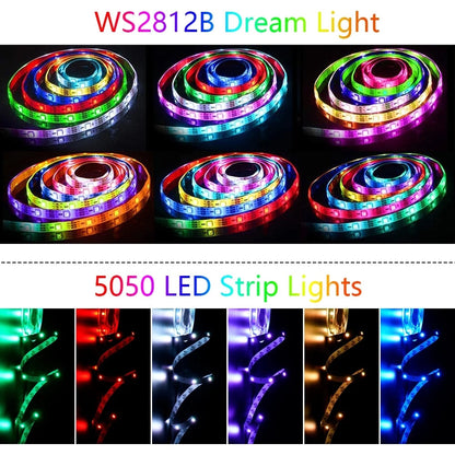 LED Light Strip Music-Reactive RGB Bluetooth App & Remote