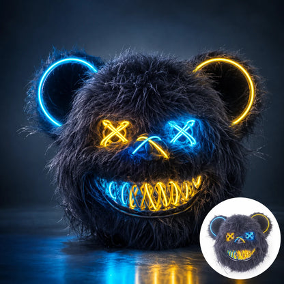 LED Mask Fiber-Optic Neon Multiple Modes Battery-Powered