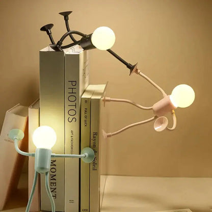 LED Night Light Flexible Suction Cups USB Rechargeable