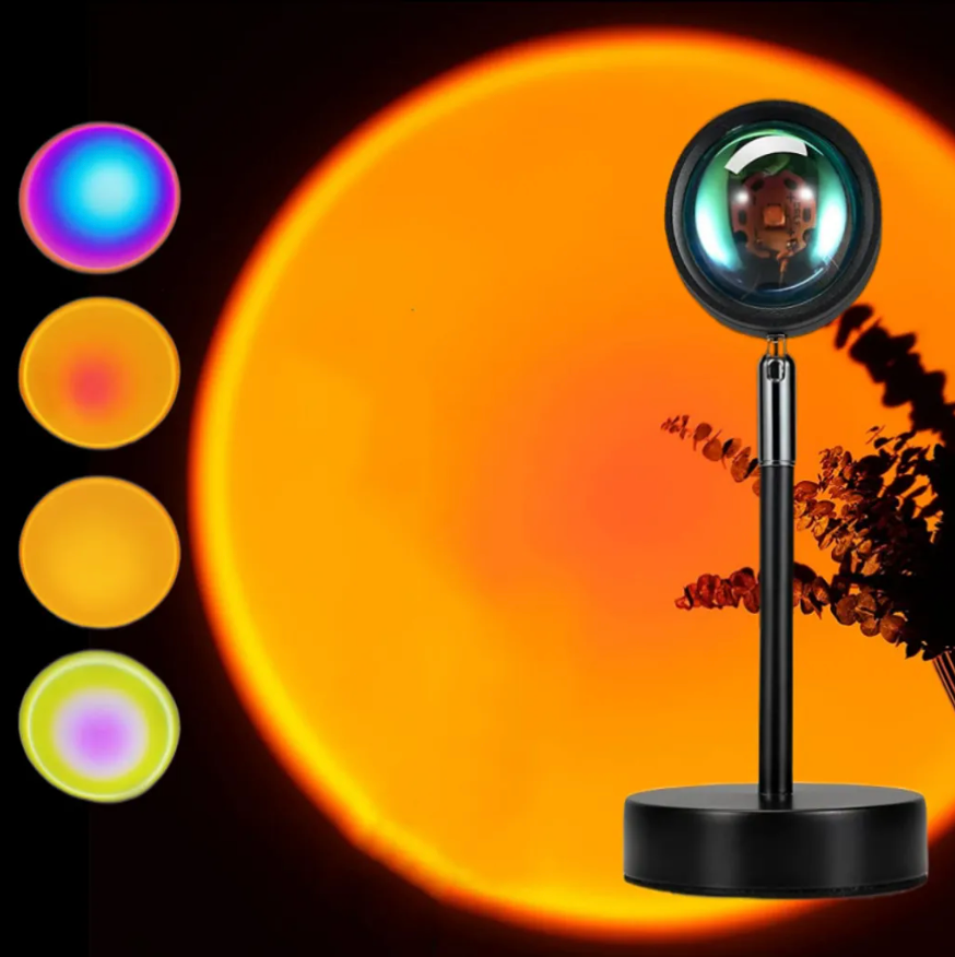 LED Projector 16-Color Remote & USB Powered