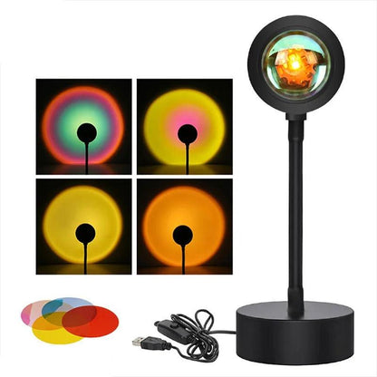 LED Projector 16-Color Remote & USB Powered