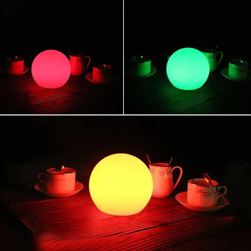 LED Table Lamp 16-Color Remote & USB Rechargeable
