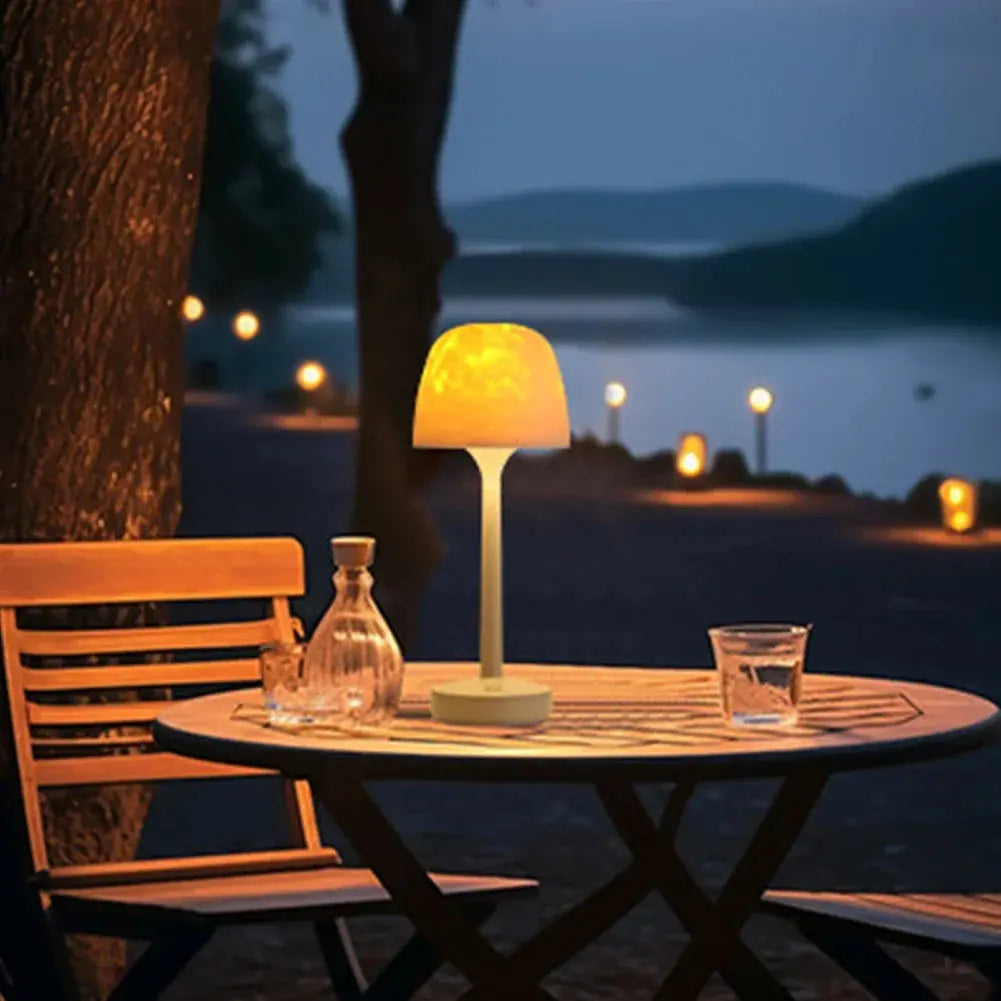 LED Table Lamp RGB Color-Changing Touch & Remote Rechargeable Battery
