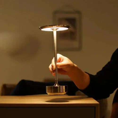LED Table Lamp Wireless USB Rechargeable Three Brightness Levels
