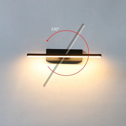 LED Wall Light Adjustable Swivel Head Selectable Color Temperatures