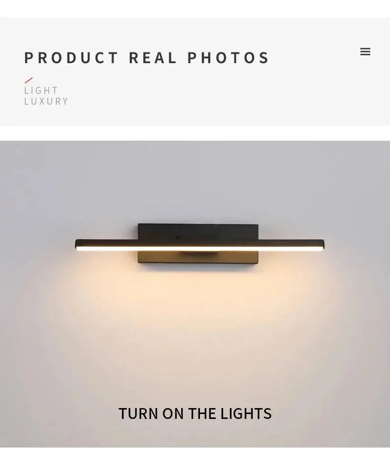 LED Wall Light Adjustable Swivel Head Selectable Color Temperatures