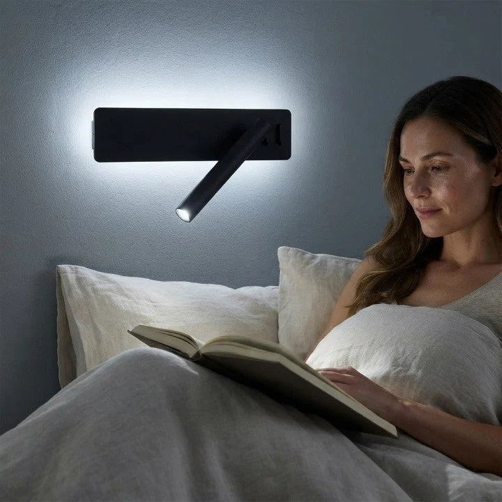 LED Wall Light Dual Ambient & Reading USB Charging