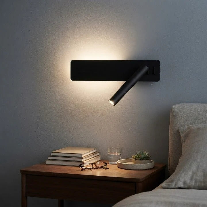 LED Wall Light Dual Ambient & Reading USB Charging