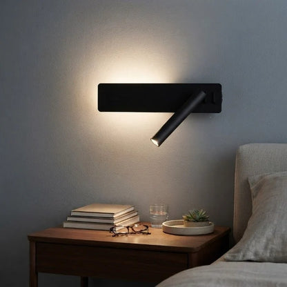 LED Wall Light Dual Ambient & Reading USB Charging