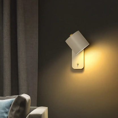 LED Wall Light Integrated Switch Modern Metal