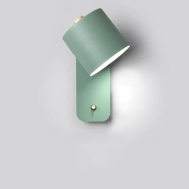 LED Wall Light Integrated Switch Modern Metal