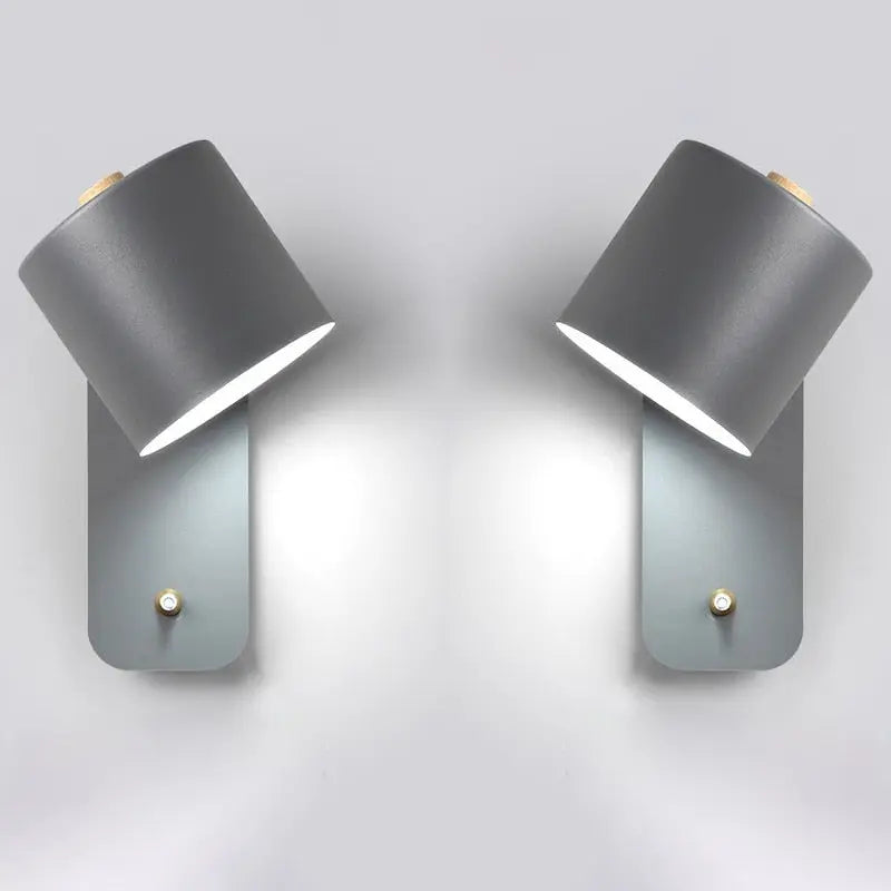 LED Wall Light Integrated Switch Modern Metal